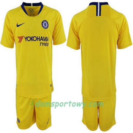 Koszulka Chelsea Dziecięcy Wyjazdowe Koszulki Piłkarskie 2018-2019 Krótki Rękaw